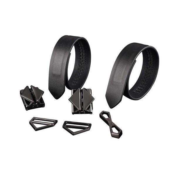 Фіксатори для рук та ніг LOCKINK Wristcuffs/Anklecuffs, чорні, натуральна шкіра SX0837 фото - купити в секс-шопі Чорний Кролик