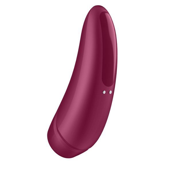 Вакуумний кліторальний стимулятор Satisfyer Curvy 1+ Rose Red з керуванням через інтернет SO3780 фото - купити в секс-шопі Чорний Кролик