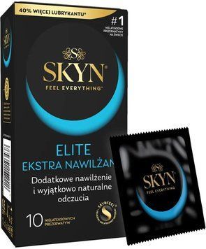 Безлатексні преміум-презервативи SKYN Elite Extra Lubricated 10 шт SX2545 фото - купити в секс-шопі Чорний Кролик