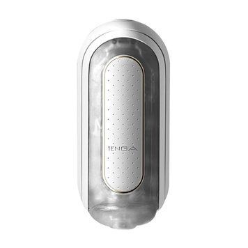 Вібромастурбатор Tenga Flip Zero Electronic Vibration White, змінна інтенсивність, розкладний SO2010 фото - купити в секс-шопі Чорний Кролик