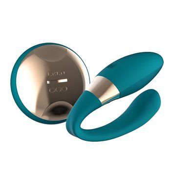 Вібратор для пар LELO Tiani Duo Ocean Blue, 2 мотори, пульт ДК SX1293 фото - купити в секс-шопі Чорний Кролик