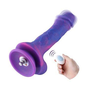 Фалоімітатор 8.2&Prime; з вібрацією для секс-машин Hismith Purple Silicone Dildo with Vibe, KlicLok SO6212 фото - купити в секс-шопі Чорний Кролик