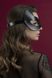 Маска кішечки Feral Feelings - Kitten Mask, натуральна шкіра, чорна SO3409 фото 3