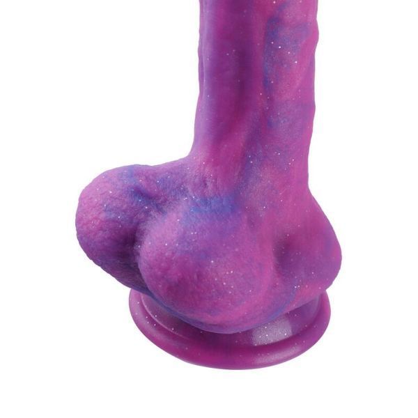 Фалоімітатор 8.2&Prime; з вібрацією для секс-машин Hismith Purple Silicone Dildo with Vibe, KlicLok SO6212 фото - купити в секс-шопі Чорний Кролик