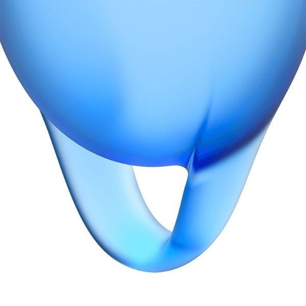 Менструальні чаші Satisfyer Feel Confident (Dark Blue) 500354 фото - купити в секс-шопі Чорний Кролик
