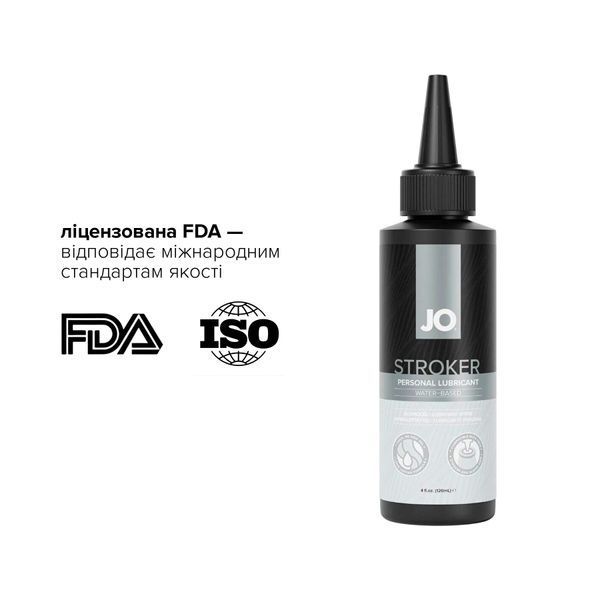 Лубрикант для мастурбаторів JO Stroker Lubricant 120 мл, на водній основі, густий, з аплікатором SX3171 фото - купити в секс-шопі Чорний Кролик