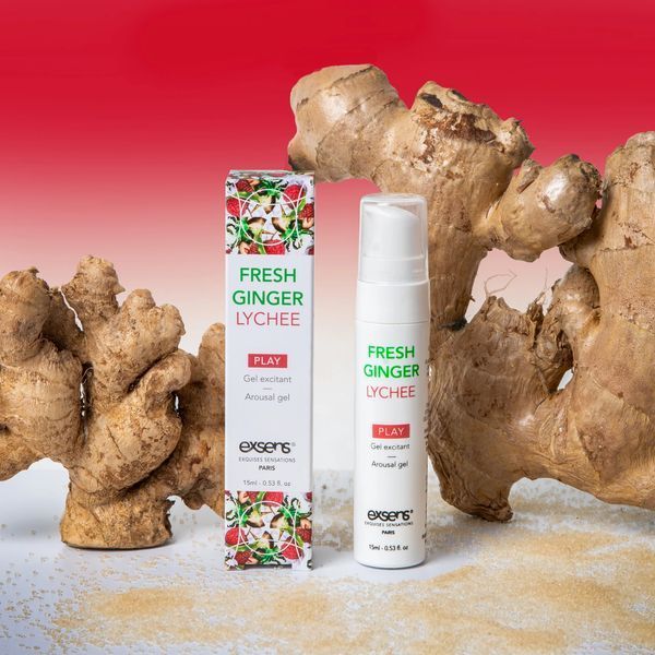 Стимулювальний гель EXSENS Kissable Fresh Ginger Litchi 15мл, можна для поцілунків, охолоджувальний SO2367 фото - купити в секс-шопі Чорний Кролик