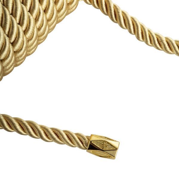 Мотузка для шибарі LOCKINK SEVANDA Shibari Pratice Rope, золотиста, 8 м, нейлон+бавовна SX0881 фото - купити в секс-шопі Чорний Кролик