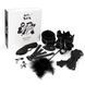 Набір БДСМ Art of Sex - Soft Touch BDSM Set, 9 предметів, Чорний SO6598 фото 3