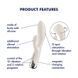 Вібратор-кролик з ротацією Satisfyer Spinning Rabbit 1 Red, 3 мотори SX0563 фото 7