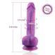 Фалоімітатор 8.2&Prime; з вібрацією для секс-машин Hismith Purple Silicone Dildo with Vibe, KlicLok SO6212 фото 3