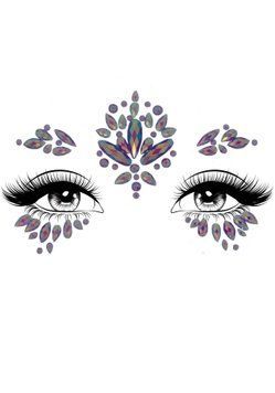Стрази-прикраси для обличчя Leg Avenue Verity face jewels sticker, наліпки SO9180 фото - купити в секс-шопі Чорний Кролик