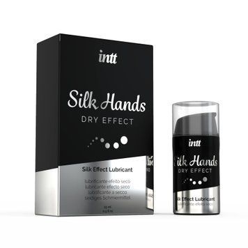 Ультрагуста силіконова змазка Intt Silk Hands (15 мл) з матовим ефектом, шовковистий ефект SO2923 фото - купити в секс-шопі Чорний Кролик