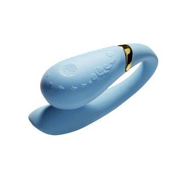 Смартвібратор для пар Zalo &mdash; Fanfan Royal Blue SO6668 фото - купити в секс-шопі Чорний Кролик