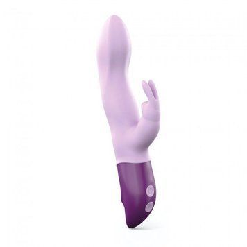 Вібратор-кролик Love To Love Hello Rabbit Violet з гнучким стовбуром і стимуляцією точки G, 2 мотори SO3353 фото - купити в секс-шопі Чорний Кролик