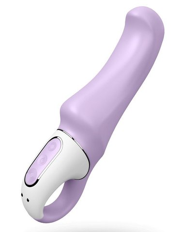 Потужний вібратор Satisfyer Vibes Charming Smile з гнучким стовбуром, літій силікон, 12 режимів SO2201 фото - купити в секс-шопі Чорний Кролик