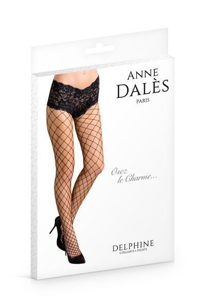 Колготки Anne De Ales DELPHINE T1 Black SO1939 фото - купити в секс-шопі Чорний Кролик