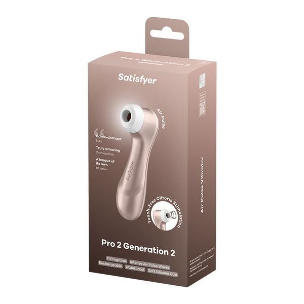 Вакуумний кліторальний стимулятор Satisfyer Pro 2 Generation 2 Violet SO1640 фото - купити в секс-шопі Чорний Кролик