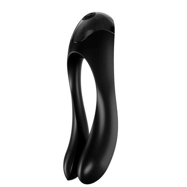 Вібратор на палець Satisfyer Candy Cane Black SO4653 фото - купити в секс-шопі Чорний Кролик