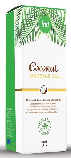 Масажний гель для інтимних зон Intt Coconut Vegan (30 мл) SO5973 фото - купити в секс-шопі Чорний Кролик