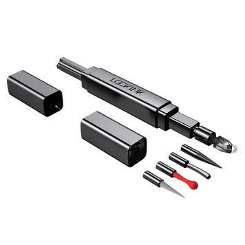 Ексклюзивний тиклер LOCKINK 5-head Flirting Tickler - Grey з п'ятьма насадками SX0839 фото - купити в секс-шопі Чорний Кролик