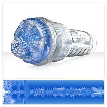 Мастурбатор Fleshlight Turbo Core Blue Ice, оральний секс (глибоке горло) SO6582 фото - купити в секс-шопі Чорний Кролик