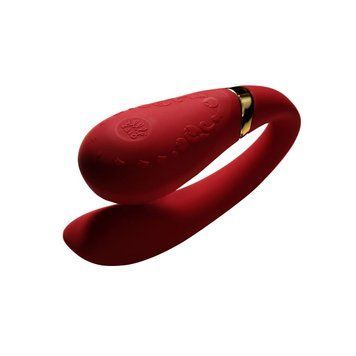 Смартвібратор для пар Zalo &mdash; Fanfan Bright Red SO6670 фото - купити в секс-шопі Чорний Кролик