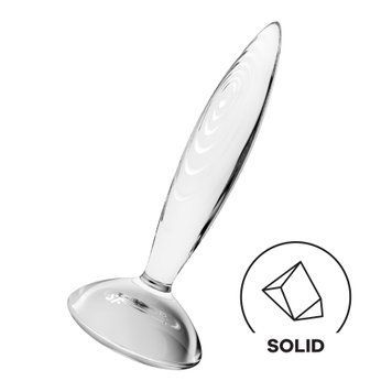 Скляна анальна пробка Satisfyer Sparkling Crystal, дуже міцна, термостійка SO8788 фото - купити в секс-шопі Чорний Кролик