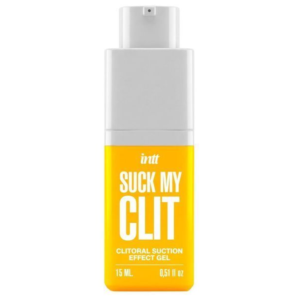 Смоктайзер для клітора Intt Suck My Clit Tropical Mango (15 мл), манго, гель з ефектом посмоктування SX4003 фото - купити в секс-шопі Чорний Кролик
