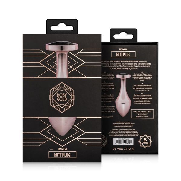 Анальна пробка Rosy Gold - Nouveau Butt Plug SX3049 фото - купити в секс-шопі Чорний Кролик