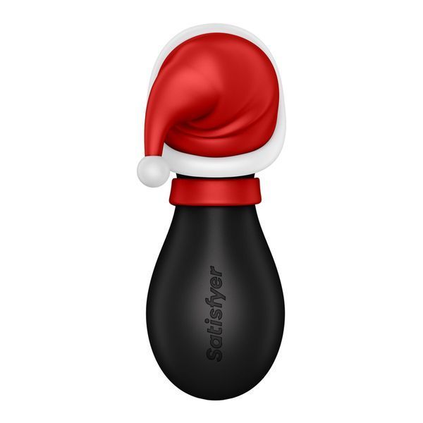 Вакуумний кліторальний стимулятор Satisfyer Penguin Holiday Edition, у шапочці та шарфі SO8777 фото - купити в секс-шопі Чорний Кролик