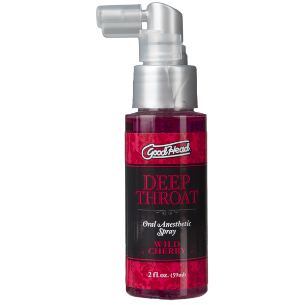 Спрей для мінету Doc Johnson GoodHead DeepThroat Spray - Wild Cherry 59 мл для глибокого мінету SO2800 фото - купити в секс-шопі Чорний Кролик