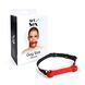 Кляп-палиця на ременях Art of Sex &ndash; Gag Stick Silicon, червоний, натуральна шкіра SO6704 фото 4