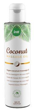 Масажна олія Intt Coconut Vegan (150 мл) SO5974 фото - купити в секс-шопі Чорний Кролик
