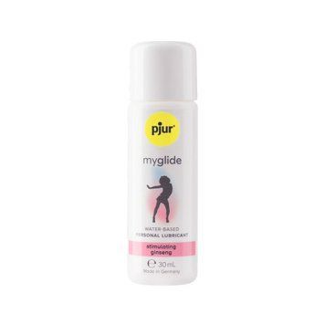 Збуджувальна змазка на водній основі pjur my glide 30 мл, з женьшенем, зігріває PJ10550 фото - купити в секс-шопі Чорний Кролик