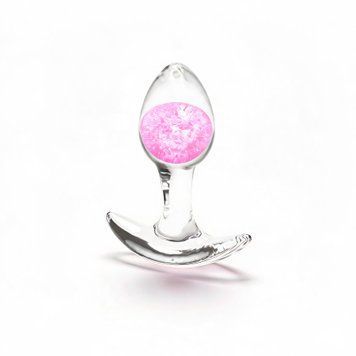 Анальна пробка NS Novelties Cosmic Glams - Small - Pink SX4335 фото - купити в секс-шопі Чорний Кролик