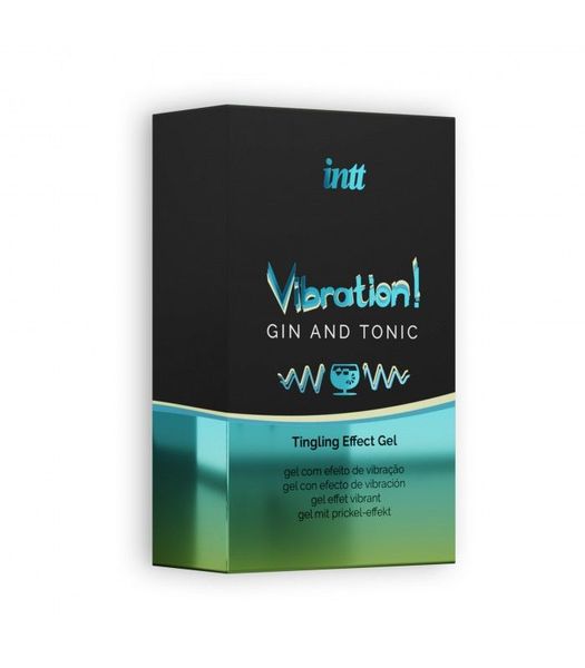 Рідкий вібратор Intt Vibration Gin Tonic (15 мл) SO4138 фото - купити в секс-шопі Чорний Кролик