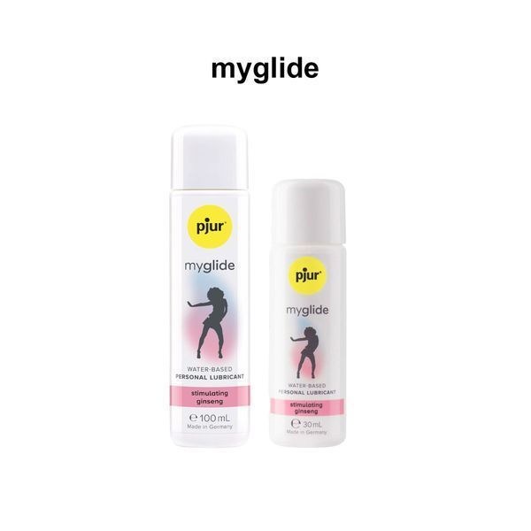 Збуджувальна змазка на водній основі pjur my glide 30 мл, з женьшенем, зігріває PJ10550 фото - купити в секс-шопі Чорний Кролик