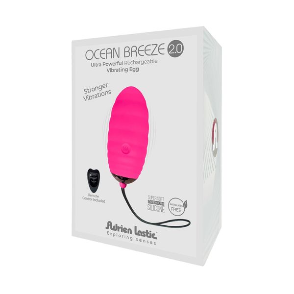 Виброяйце Adrien Lastic Ocean Breeze 2.0 Pink SO7028 фото - купити в секс-шопі Чорний Кролик