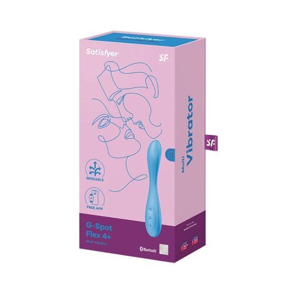 Універсальний смарт-вібратор Satisfyer G-Spot Flex 4+, гнучкий стовбур із фіксацією положення SO6724 фото - купити в секс-шопі Чорний Кролик