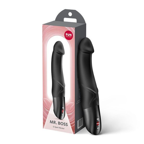 Вібратор Fun Factory Mr. Boss Black SX3721 фото - купити в секс-шопі Чорний Кролик