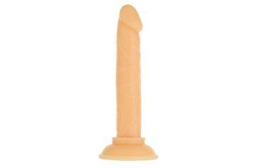 Фалоімітатор ADDICTION Tino 5.25&Prime; Silicone Dildo, присоска, діаметр 1,9 см, віброкуля в подарунок SO7754 фото - купити в секс-шопі Чорний Кролик