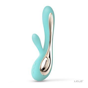 Вібратор-кролик LELO Soraya 2 Aqua, 12 режимів вібрації, до 4 годин роботи SO8110 фото - купити в секс-шопі Чорний Кролик
