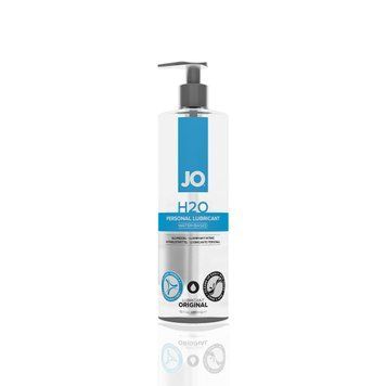 Змазка на водній основі JO H2O ORIGINAL (480 мл) оліїста і гладенька, рослинний гліцерин SO1692 фото - купити в секс-шопі Чорний Кролик
