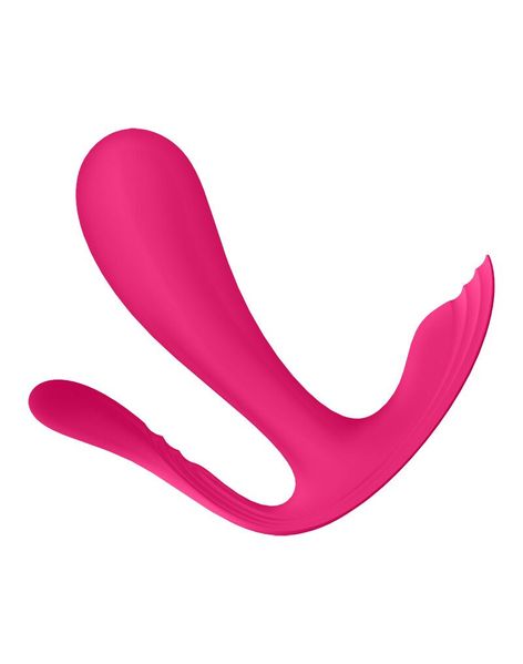 Подвійний смарт-вібратор у трусики Satisfyer Top Secret+ Pink SO6734 фото - купити в секс-шопі Чорний Кролик