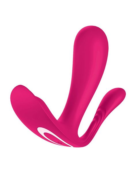 Подвійний смарт-вібратор у трусики Satisfyer Top Secret+ Pink SO6734 фото - купити в секс-шопі Чорний Кролик