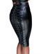 Спідниця-олівець зі шнурівкою Noir Handmade F152 Powerwetlook pencil skirt, S, з мокрим ефектом SX0029 фото 1