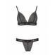 Комплект білизни Passion Exclusive GLAMISS SET S/M, black PS27102 фото 3
