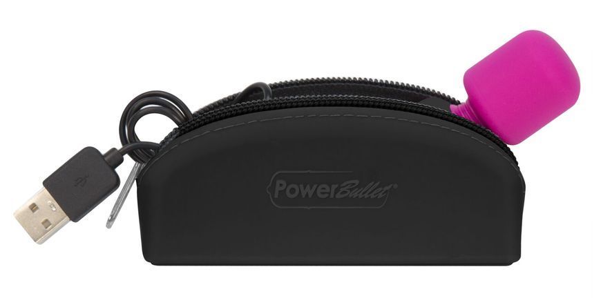 Мінівібромасажер PalmPower Pocket із чохлом на блискавці, водостійкий, перезаряджуваний, довжина 9см SO2735 фото - купити в секс-шопі Чорний Кролик