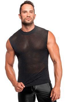 Чоловіча футболка Noir Handmade H083 Onyx skin tank XL SX4180 фото - купити в секс-шопі Чорний Кролик